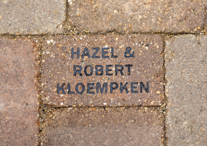 Small engraved brick